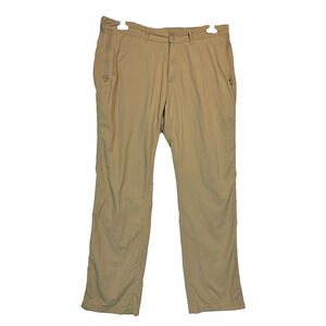 Clothing Arts Pants Mens Size 36X32 Khaki Cargo Pick Pocket Proof Nylon